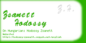 zsanett hodossy business card